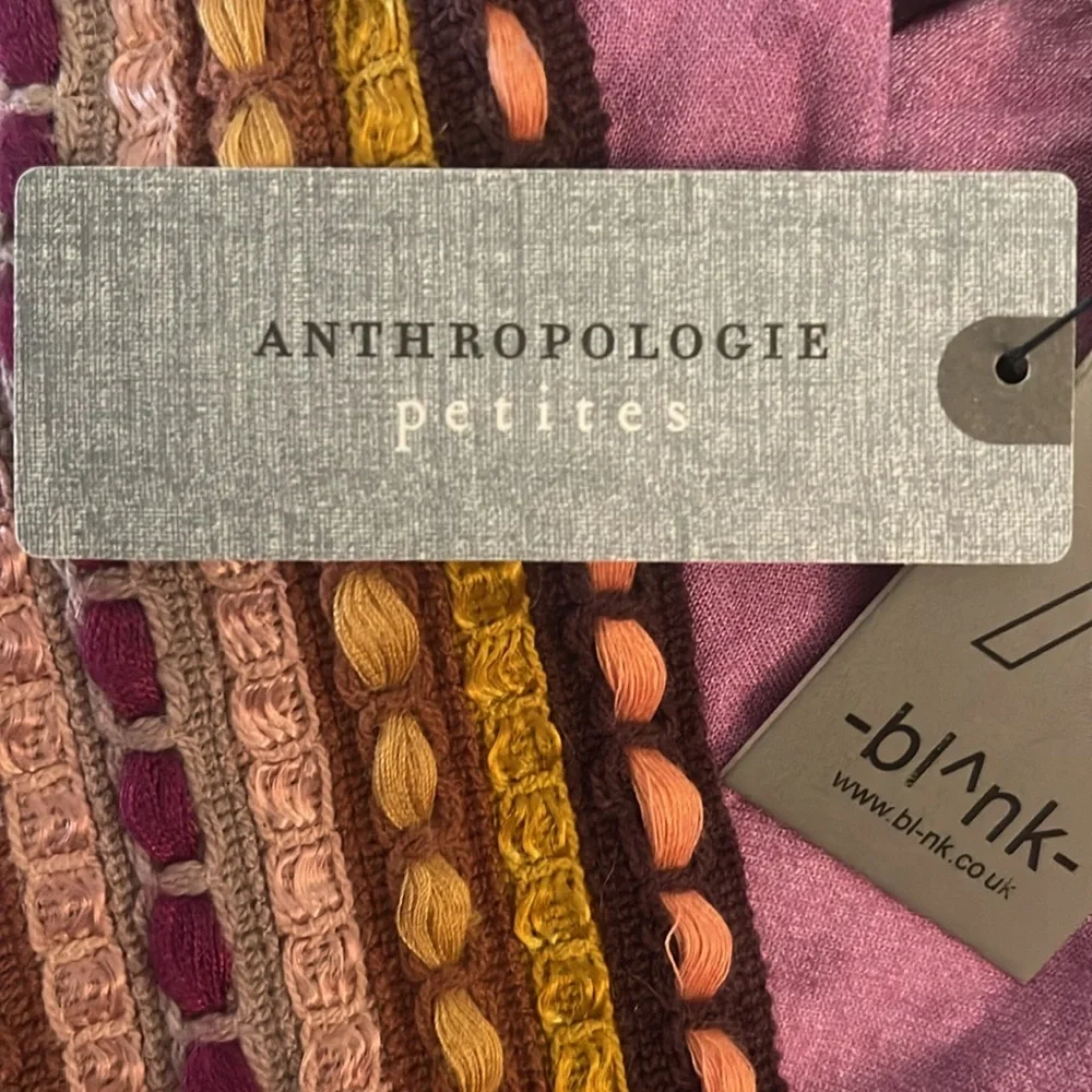 Bl^nk London x Anthropologie Gold Floral V-Neck Top - Picture 4 of 6